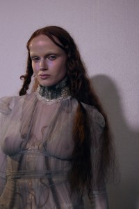 Backstage at Dilara Findikoglu Fall 2025 Ready-to-Wear Collection at London Fashion Week
