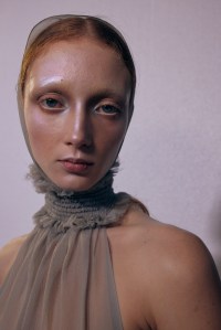 Backstage at Dilara Findikoglu Fall 2025 Ready-to-Wear Collection at London Fashion Week