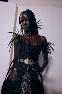 Backstage at Dilara Findikoglu Fall 2025 Ready-to-Wear Collection at London Fashion Week