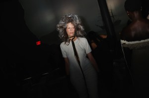 Backstage at the Elena Velez spring 2025 ready-to-wear show at New York Fashion Week.