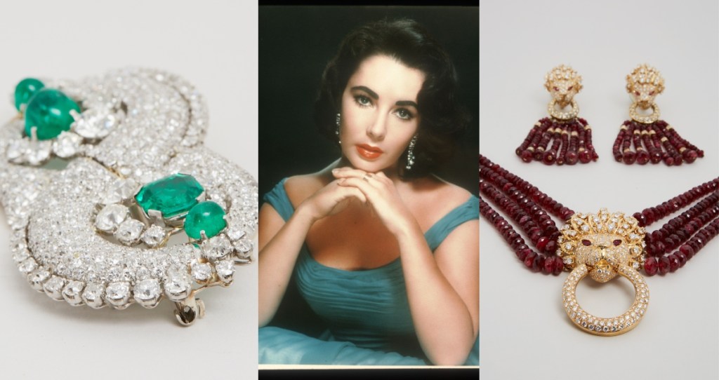 Elizabeth Taylor’s 14-karat Gold Purse, Art Deco Diamond Brooch, Ruby Necklace and More Pieces From Her Jewelry Collection Up for Auction