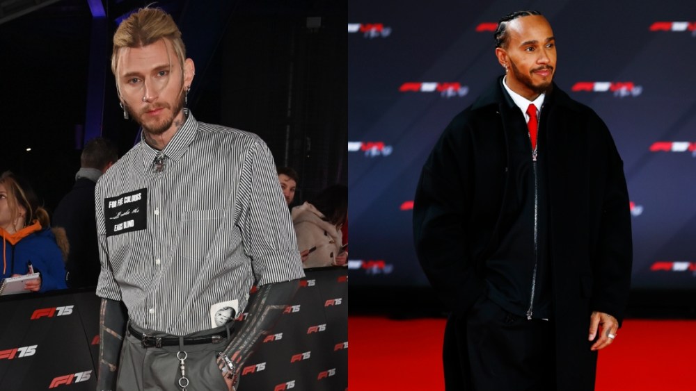 Machine Gun Kelly, Lewis Hamilton, F1 75 Live, London, red carpet