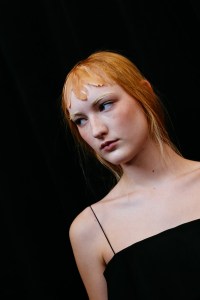 Backstage at the Fforme spring 2025 ready-to-wear show at New York Fashion Week.