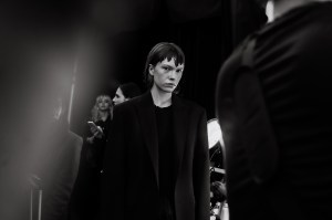 Backstage at the Fforme spring 2025 ready-to-wear show at New York Fashion Week.