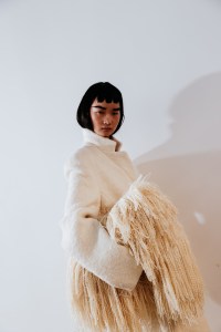 Backstage at the Fforme spring 2025 ready-to-wear show at New York Fashion Week.