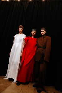 Backstage at the Fforme spring 2025 ready-to-wear show at New York Fashion Week.