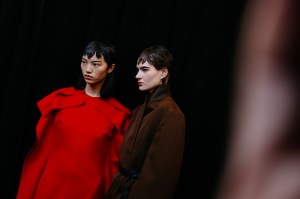 Backstage at the Fforme spring 2025 ready-to-wear show at New York Fashion Week.