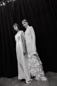 Backstage at the Fforme spring 2025 ready-to-wear show at New York Fashion Week.