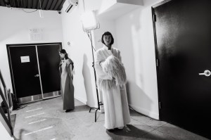Backstage at the Fforme spring 2025 ready-to-wear show at New York Fashion Week.