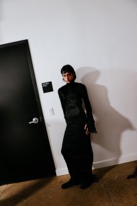 Backstage at the Fforme spring 2025 ready-to-wear show at New York Fashion Week.