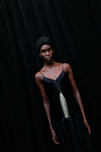 Backstage at the Fforme spring 2025 ready-to-wear show at New York Fashion Week.