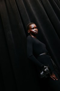 Backstage at the Fforme spring 2025 ready-to-wear show at New York Fashion Week.