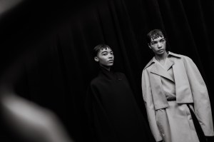 Backstage at the Fforme spring 2025 ready-to-wear show at New York Fashion Week.