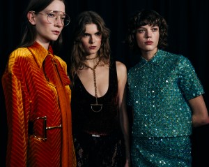 Backstage at Gucci Fall 2025 Ready-to-Wear Collection at Milan Fashion Week