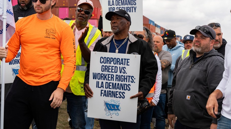 President Harold Daggett called the ratified deal the “gold standard” for dockworker unions, hyping up its “full protections against automation.”