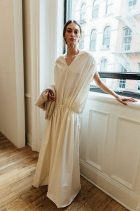Backstage at the Kallmeyer spring 2025 ready-to-wear show at New York Fashion Week.