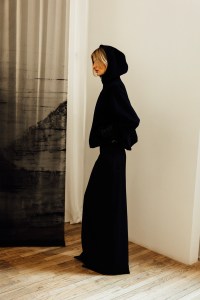 Backstage at the Kallmeyer spring 2025 ready-to-wear show at New York Fashion Week.