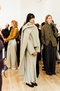 Backstage at the Kallmeyer spring 2025 ready-to-wear show at New York Fashion Week.