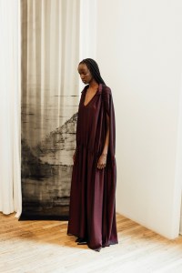 Backstage at the Kallmeyer spring 2025 ready-to-wear show at New York Fashion Week.