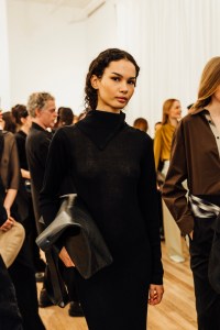 Backstage at the Kallmeyer spring 2025 ready-to-wear show at New York Fashion Week.