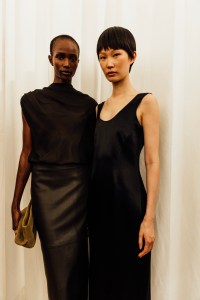 Backstage at the Kallmeyer spring 2025 ready-to-wear show at New York Fashion Week.