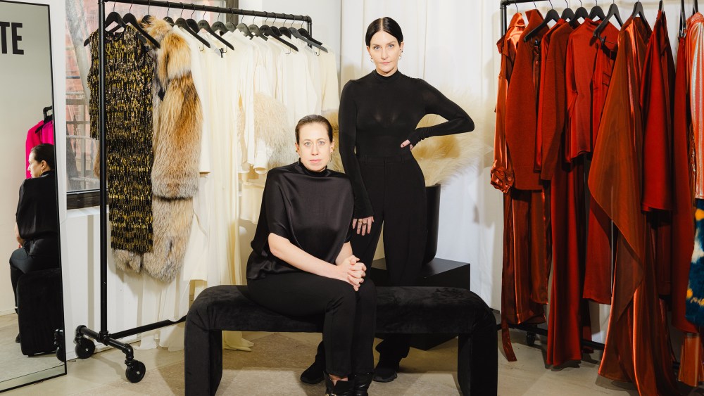 Sarah Adelson and Sally LaPointe in their showroom in New York, NY.