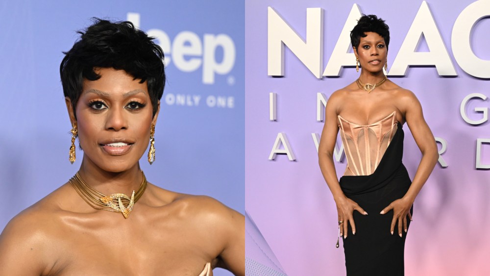 Laverne Cox at the 56th NAACP Image Awards held at the Pasadena Civic Auditorium on Feb. 22, 2025, in Los Angeles.