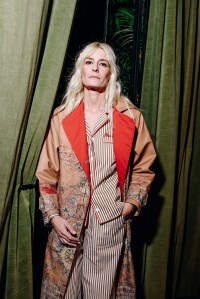 Backstage at the Lingua Franca Fall 2025 Ready-to-Wear show at New York fashion week.