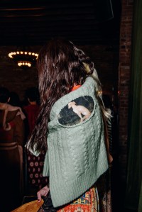 Backstage at the Lingua Franca Fall 2025 Ready-to-Wear show at New York fashion week.