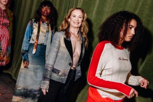 Backstage at the Lingua Franca Fall 2025 Ready-to-Wear show at New York fashion week.