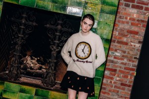 Backstage at the Lingua Franca Fall 2025 Ready-to-Wear show at New York fashion week.