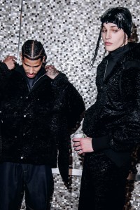 Backstage at the Luar spring 2025 ready-to-wear show at New York Fashion Week.
