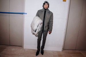 Backstage at the Luar spring 2025 ready-to-wear show at New York Fashion Week.