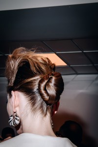 Backstage at the Luar spring 2025 ready-to-wear show at New York Fashion Week.