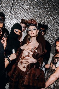 Backstage at the Luar spring 2025 ready-to-wear show at New York Fashion Week.