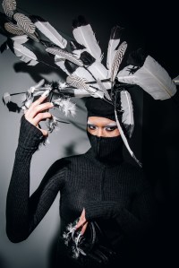 Backstage at the Luar spring 2025 ready-to-wear show at New York Fashion Week.