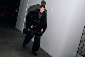 Backstage at the Luar spring 2025 ready-to-wear show at New York Fashion Week.