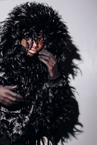 Backstage at the Luar spring 2025 ready-to-wear show at New York Fashion Week.