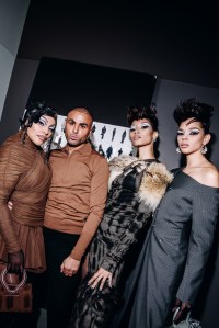 Backstage at the Luar spring 2025 ready-to-wear show at New York Fashion Week.