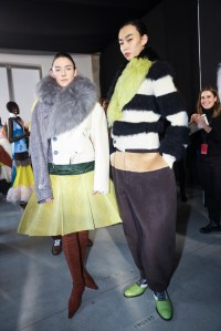 Backstage at Marni Fall 2025 Ready-to-Wear Collection at Milan Fashion Week