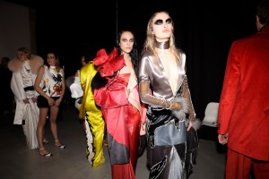 Backstage at Marni Fall 2025 Ready-to-Wear Collection at Milan Fashion Week