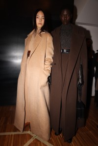 Backstage at Max Mara Fall 2025 Ready-to-Wear Collection at Milan Fashion Week
