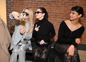 Jane Krakowski, Cristin Milioti and Courtney Eaton  at the Coach Fall 2025 Ready-to-Wear show