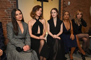 Lea Michele, Rose Byrne, Rachel Brosnahan, Kerry Washington and Suki Waterhouse at the Coach Fall 2025 Ready-to-Wear show