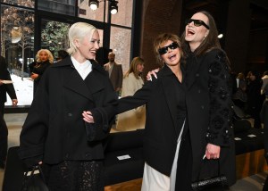 Delilah Belle Hamlin, Lisa Rinna and Jordan Roth at the Michael Kors Fall 2025 Ready-to-Wear show