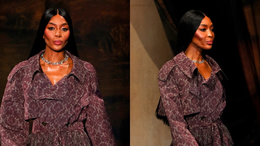 Naomi Campbell, Burberry, London Fashion Week, runway