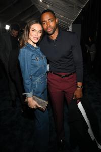 Nina Seničar, Jay Ellis at Netflix’s "Running Point" Premiere at The Egyptian Theatre on February 13, 2025 in Los Angeles, California.