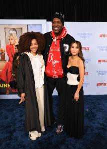 Willow Smith, John Salley, Brenda Song at Netflix’s "Running Point" Premiere held at The Egyptian Theatre on February 13, 2025 in Los Angeles, California.