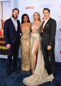Ike Barinholtz, Mindy Kaling, Kate Hudson, David Stassen at Netflix’s "Running Point" Premiere held at The Egyptian Theatre on February 13, 2025 in Los Angeles, California.