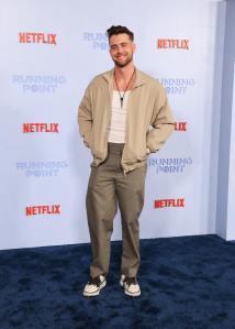 Harry Jowsey at Netflix’s "Running Point" Premiere held at The Egyptian Theatre on February 13, 2025 in Los Angeles, California.